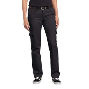 Dickies Black Relaxed Fit Stretch Cargo Pants Size 6 NWT